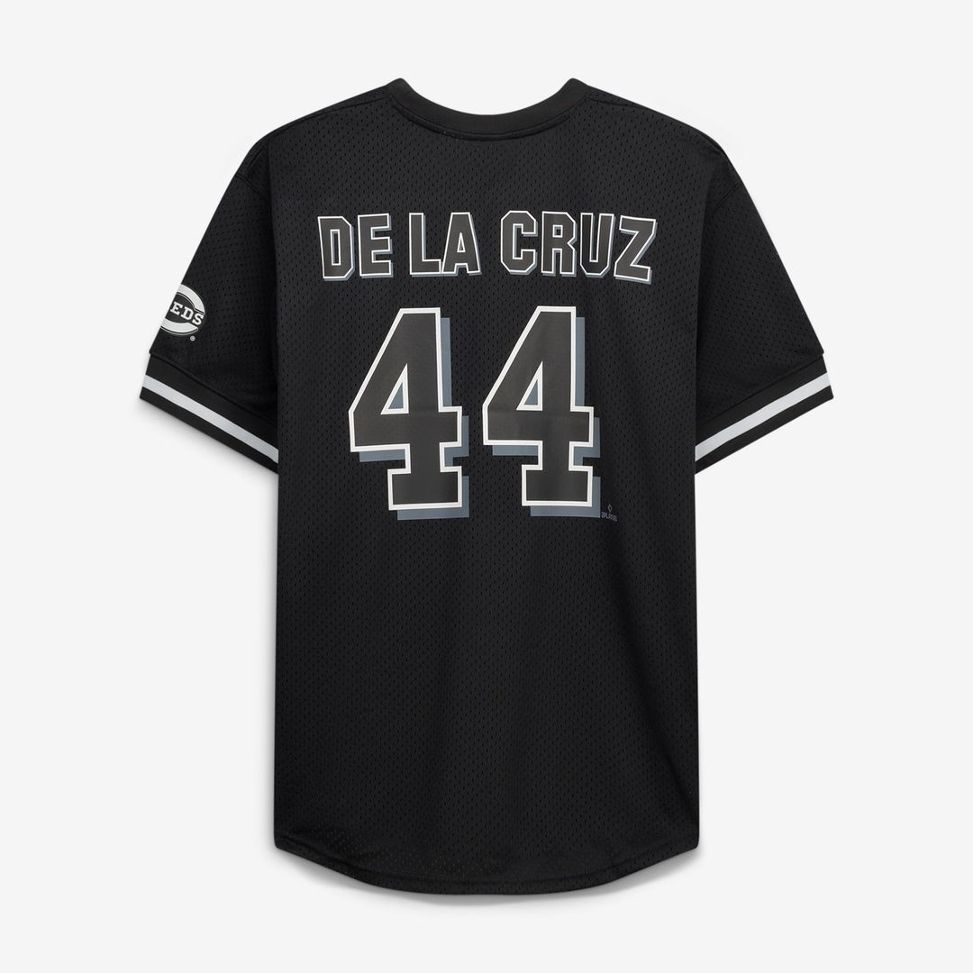 Elly De La Cruz Cincinnati Reds Fanatics Big & Tall Heavyweight Mesh Jersey - Black/ White | MLB Fan Gear