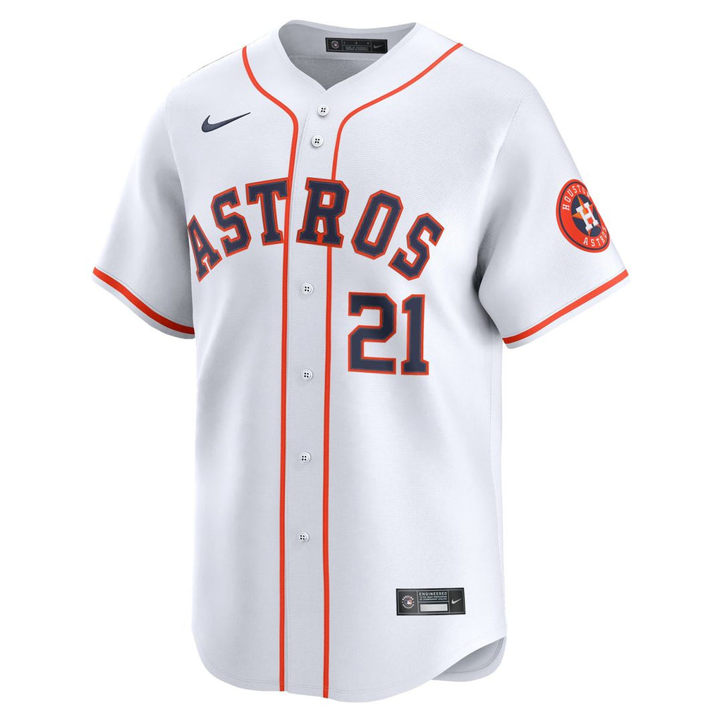 Yainer Diaz Houston Astros Nike Home Limited Player Jersey - White | MLB Fan Gear