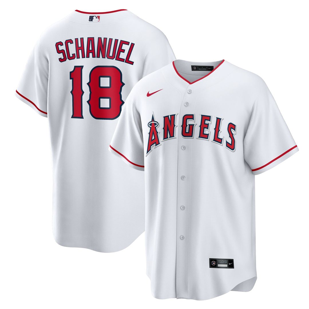 Nolan Schanuel Los Angeles Angels Nike Home Replica Jersey - White | MLB Fan Gear