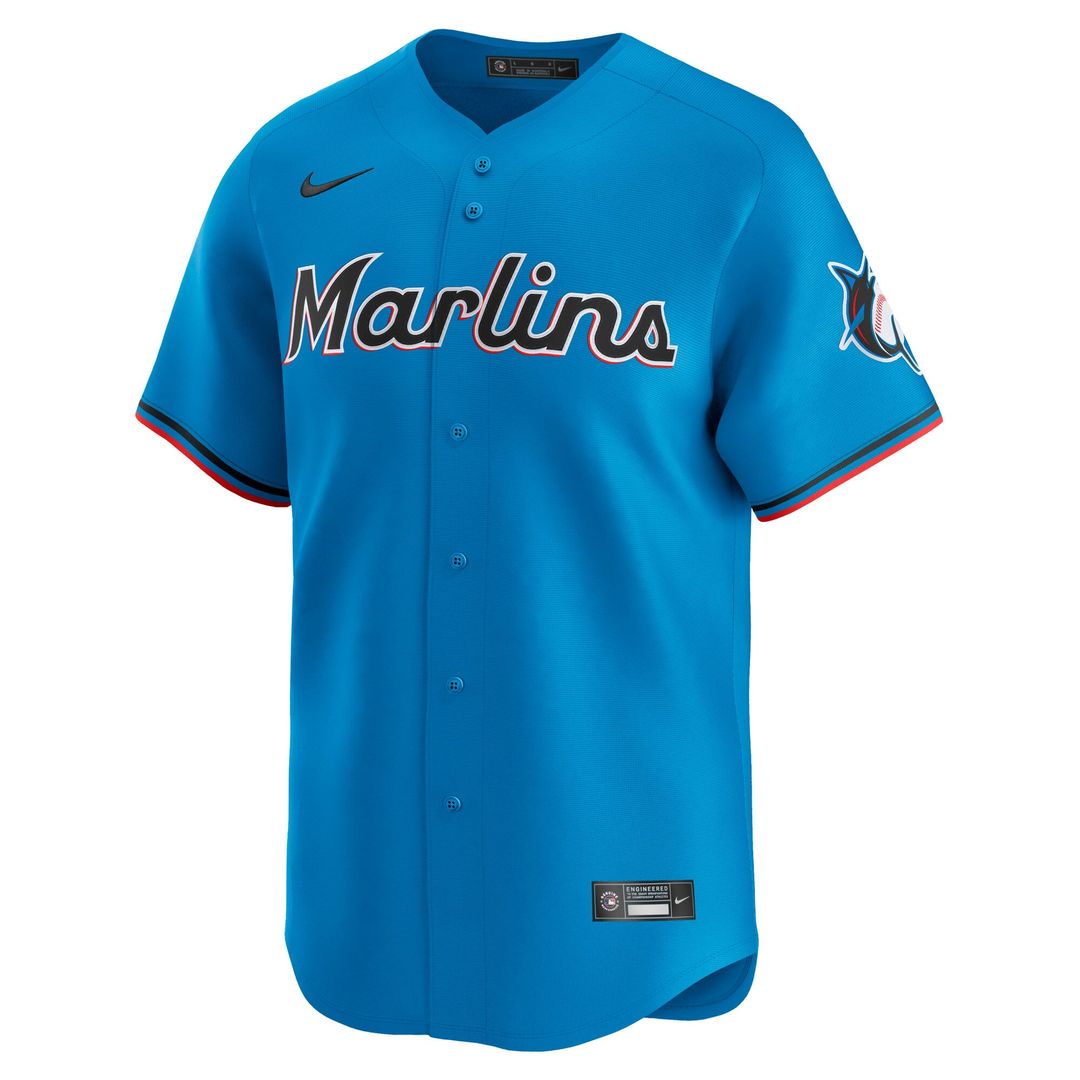 Miami Marlins Nike Limited Jersey - Blue | MLB Fan Gear