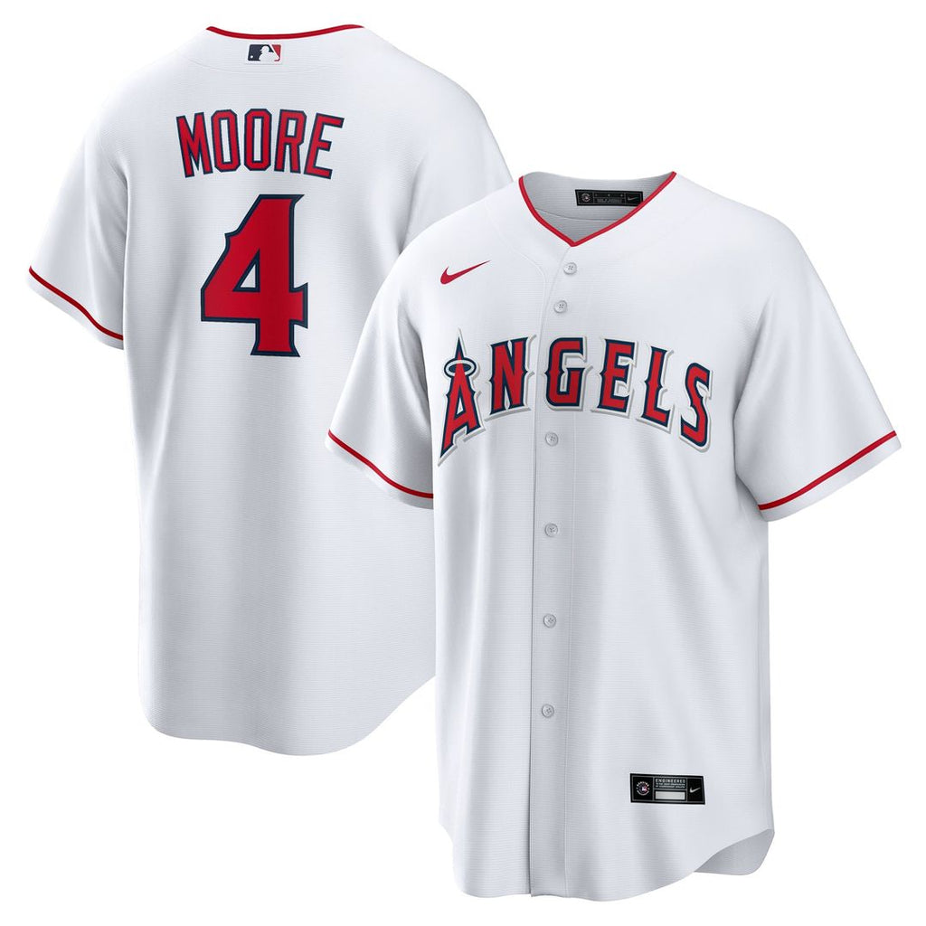 Christian Moore Los Angeles Angels Nike Home Replica Jersey - White | MLB Fan Gear