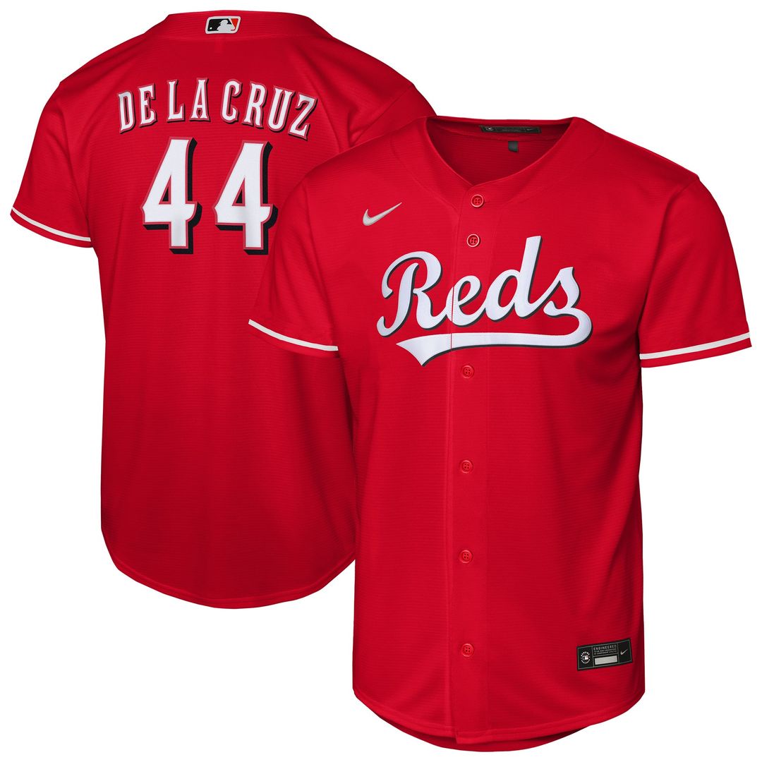 Elly De La Cruz Cincinnati Reds Nike Youth Alternate Replica Jersey - Red | MLB Fan Gear