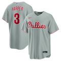 Bryce Harper Philadelphia Phillies Nike Road Replica Jersey - Gray | MLB Fan Gear