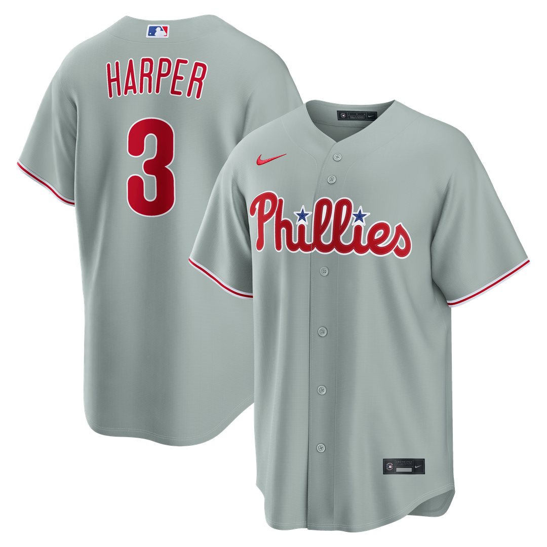 Bryce Harper Philadelphia Phillies Nike Alternate Replica Jersey - Light Blue | MLB Fan Gear