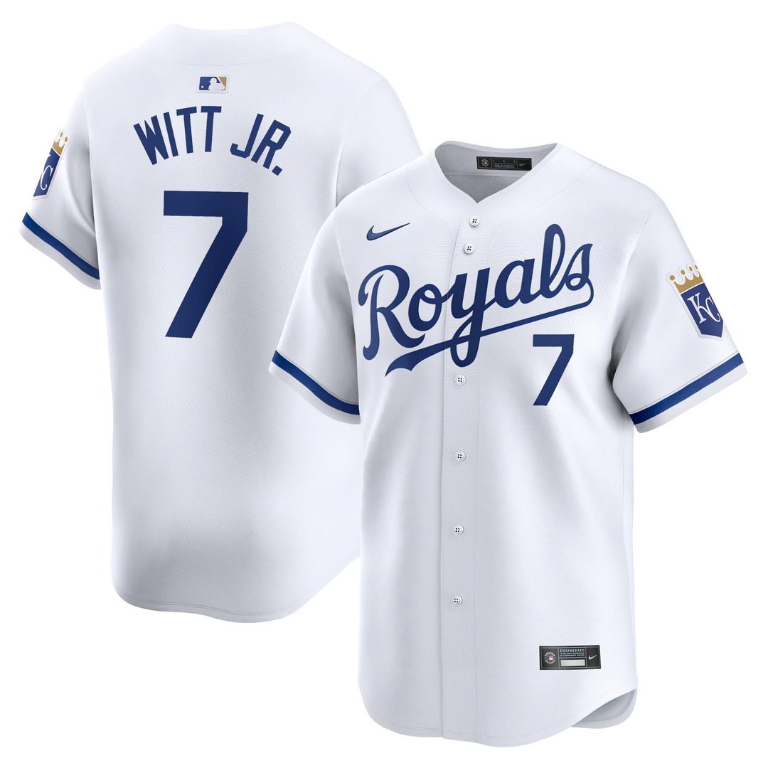 Bobby Witt Jr. Kansas City Royals Nike Home Limited Player Jersey - White | MLB Fan Gear