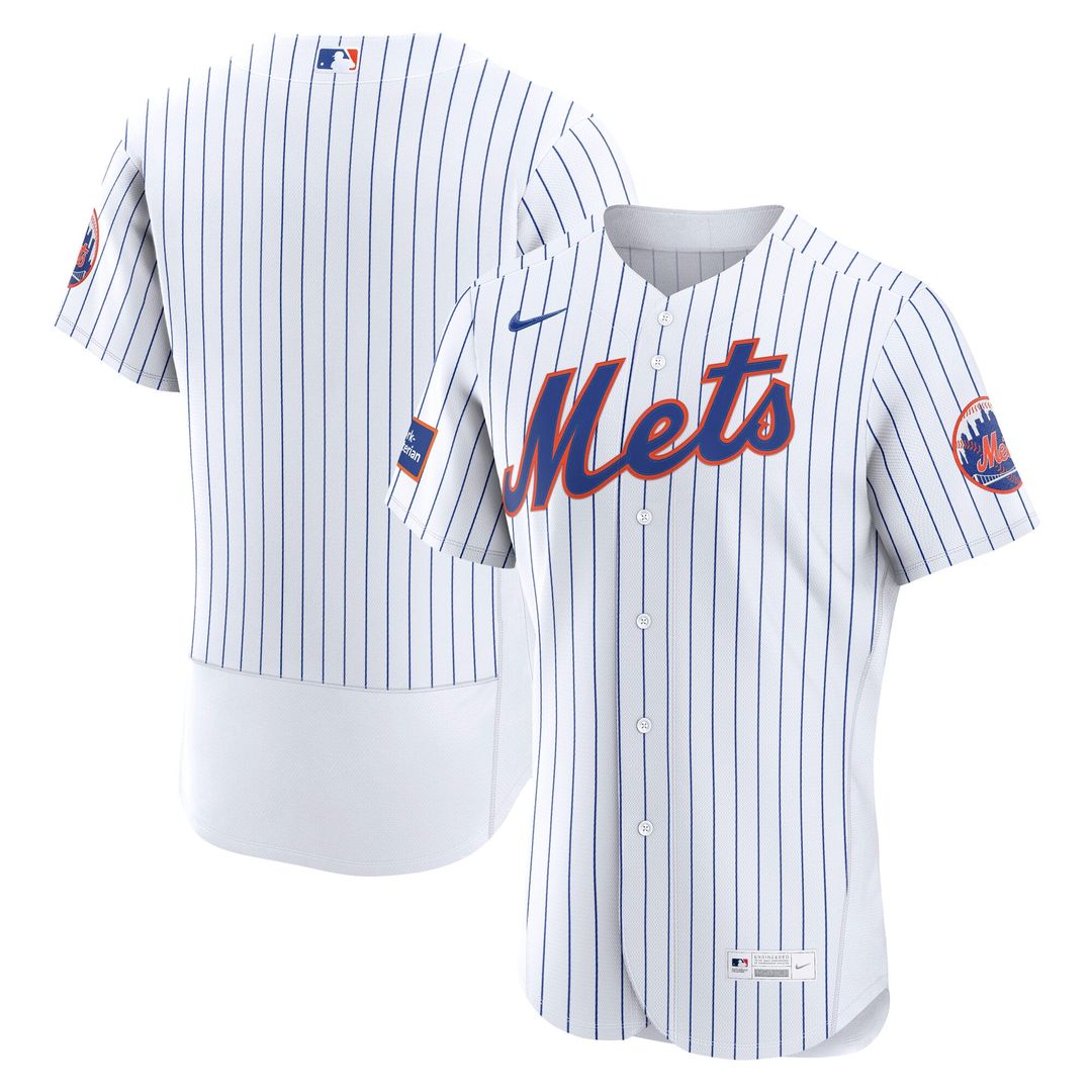 New York Mets Nike Alternate Authentic Sponsor Patch Jersey - Black | MLB Fan Gear