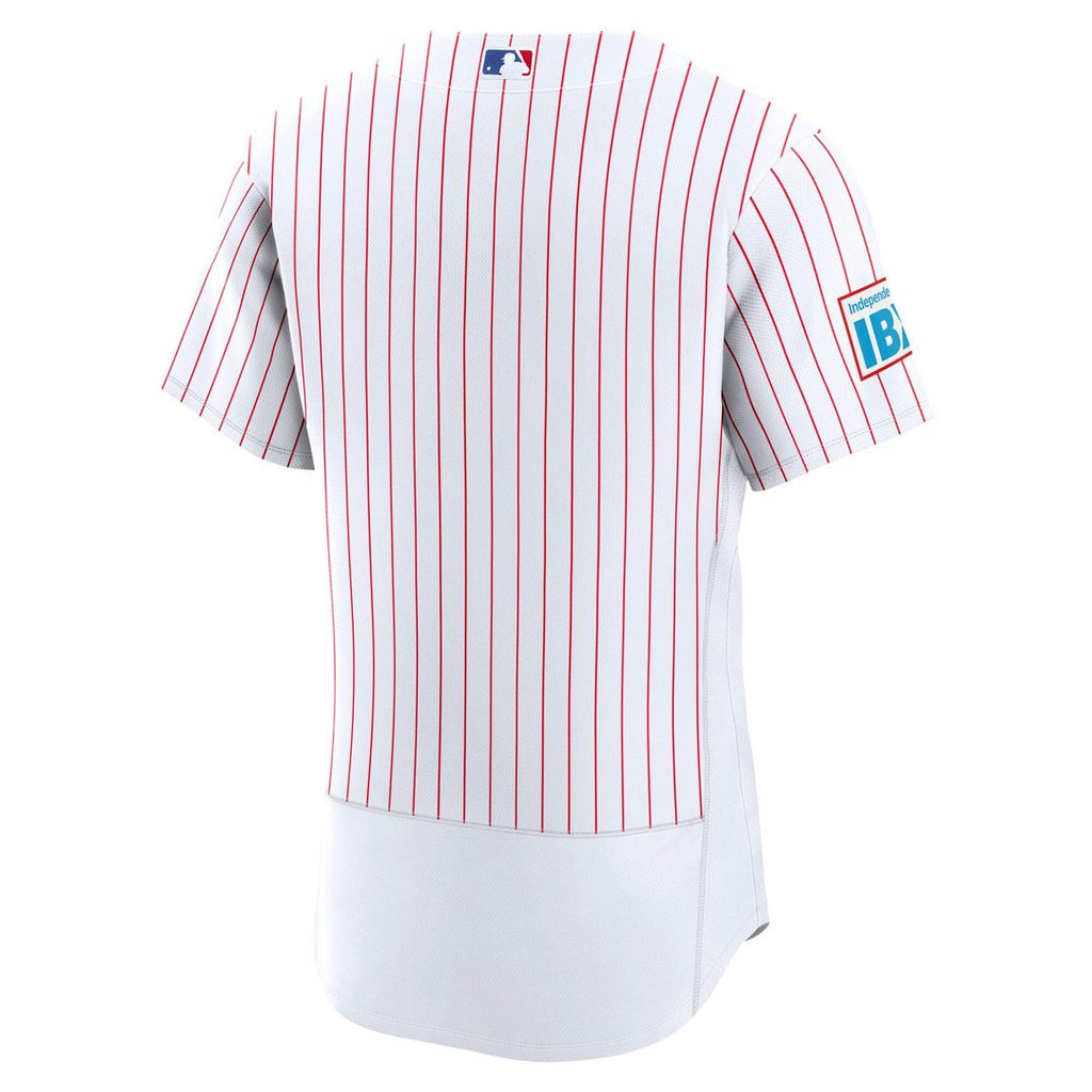 Philadelphia Phillies Nike Home Sponsor Patch Authentic Jersey - White | MLB Fan Gear