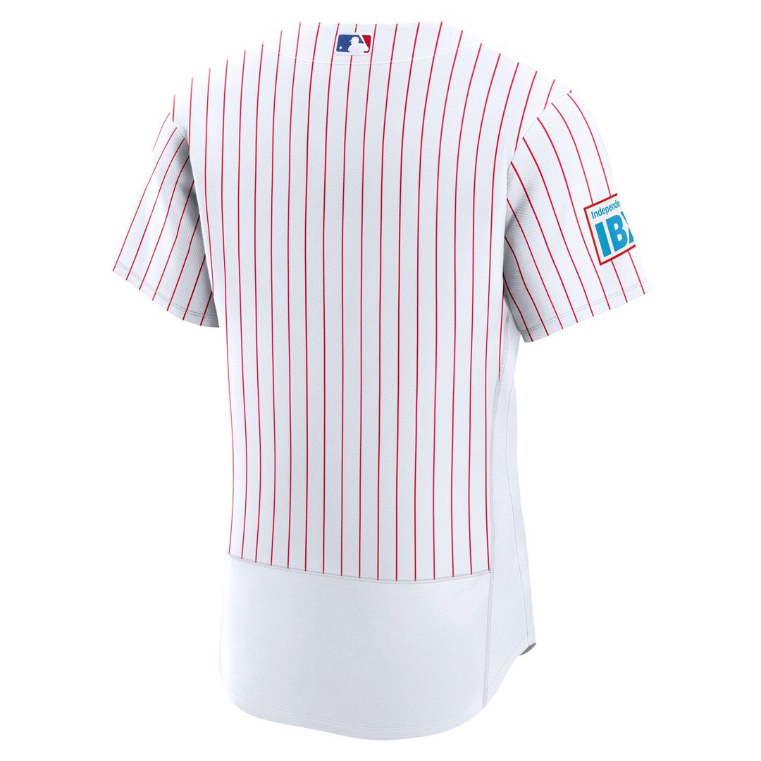 Philadelphia Phillies Nike Home Sponsor Patch Authentic Jersey - White | MLB Fan Gear
