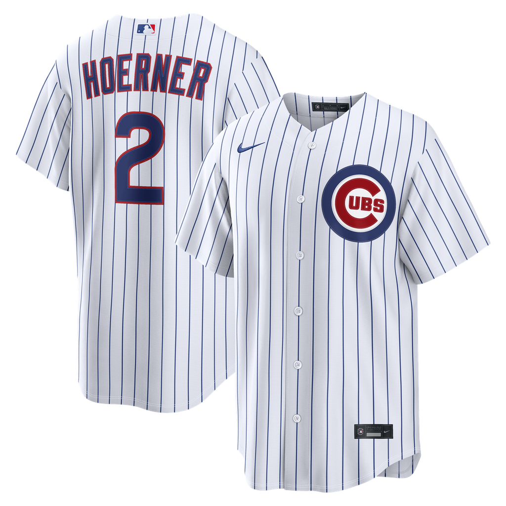 Nico Hoerner Chicago Cubs Nike Home Replica Jersey - White | MLB Fan Gear