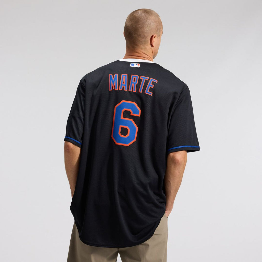 Starling Marte New York Mets Nike Alternate Replica Jersey - Black | MLB Fan Gear