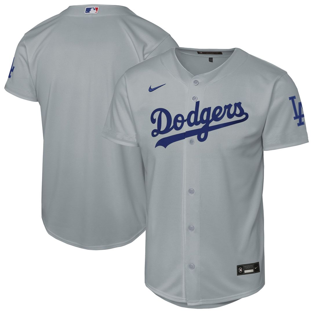 Los Angeles Dodgers Nike Youth Alternate Stadium Jersey - Gray | MLB Fan Gear