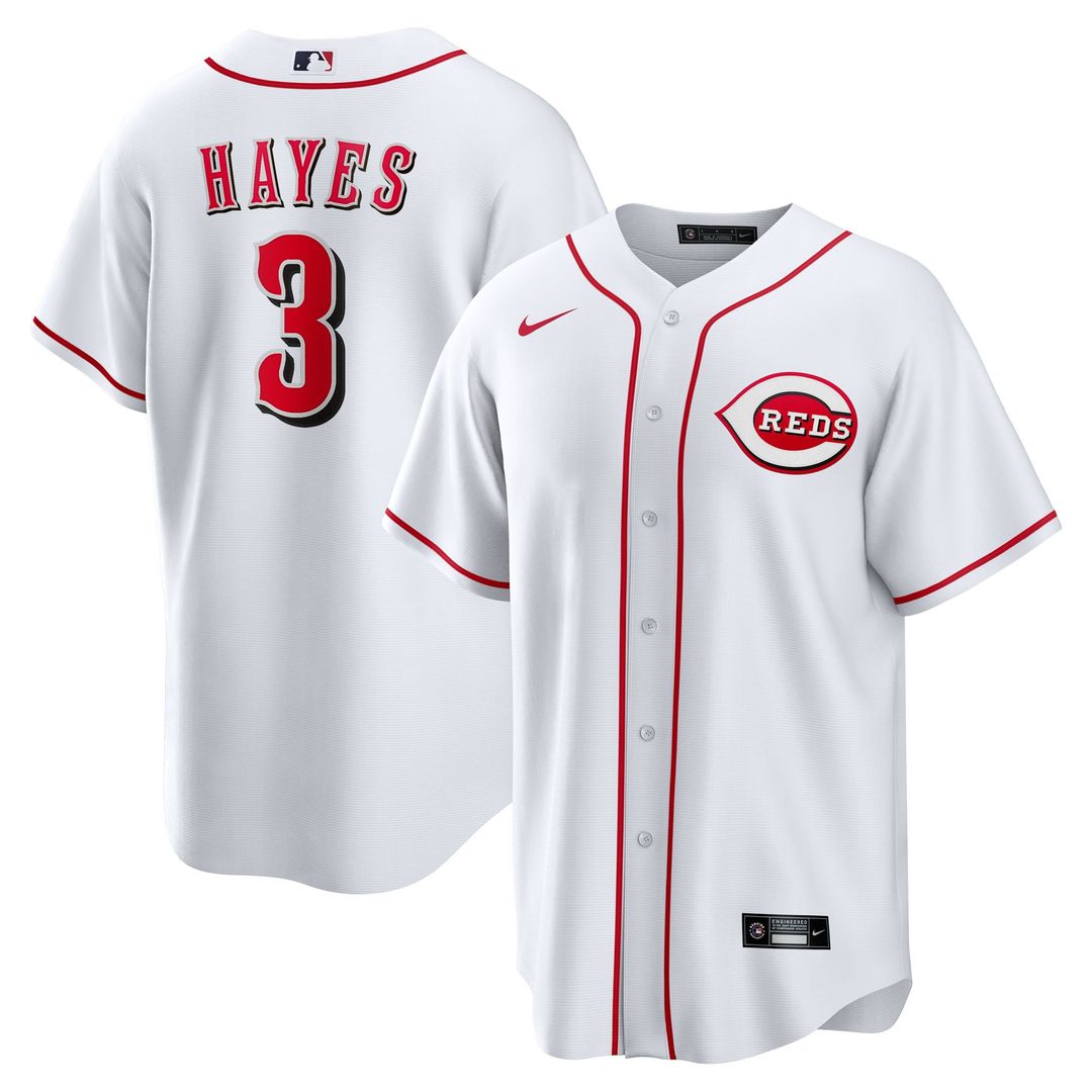 Ke'Bryan Hayes Cincinnati Reds Nike Home Replica Jersey - White | MLB Fan Gear