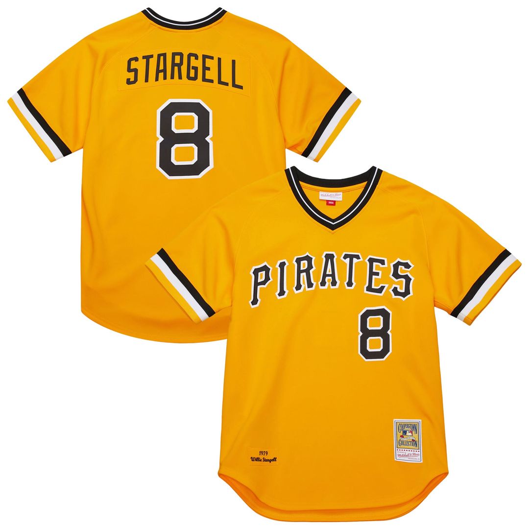 Willie Stargell Pittsburgh Pirates Mitchell & Ness 1979 Throwback Authentic Jersey - Gold | MLB Fan Gear