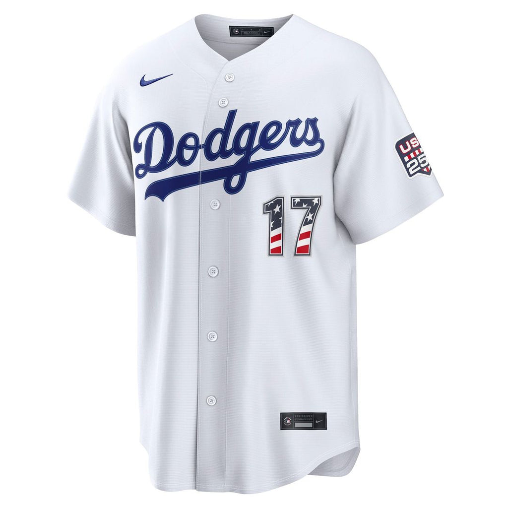 Shohei Ohtani Los Angeles Dodgers Nike USA 250 Fourth of July Home Stadium Jersey - White | MLB Fan Gear