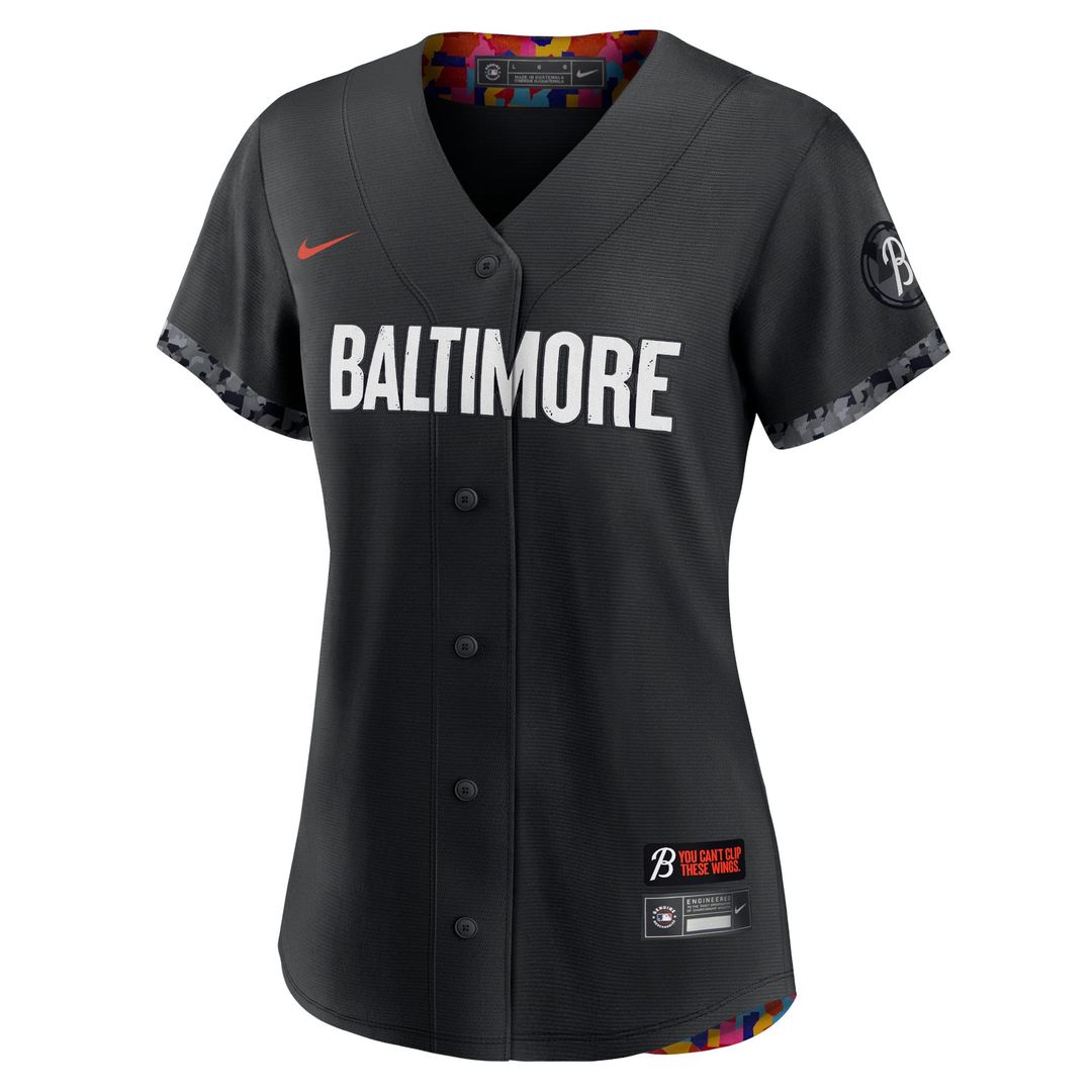 Baltimore Orioles Nike Women's City Connect Replica Jersey - Black | MLB Fan Gear