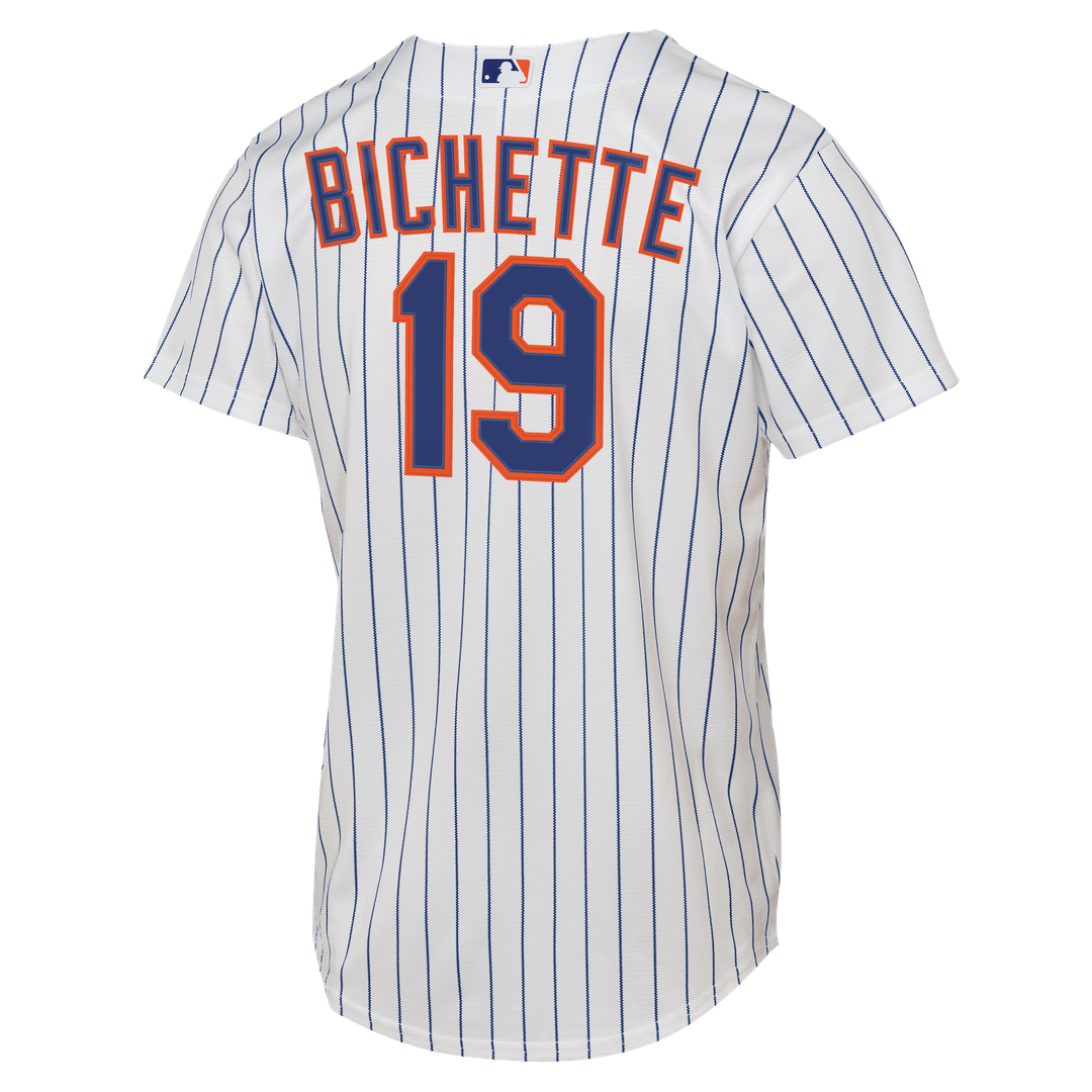Bo Bichette New York Mets Nike Youth Home Baseline Jersey - White | MLB Fan Gear