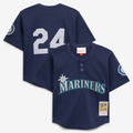 Ken Griffey Jr. Seattle Mariners Mitchell & Ness Toddler Cooperstown Collection Mesh Batting Practice Jersey - Navy | MLB Fan Gear