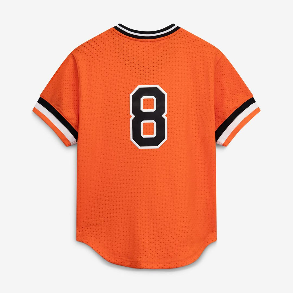 Cal Ripken Jr. Baltimore Orioles Mitchell & Ness Authentic Batting Practice Jersey - Orange | MLB Fan Gear