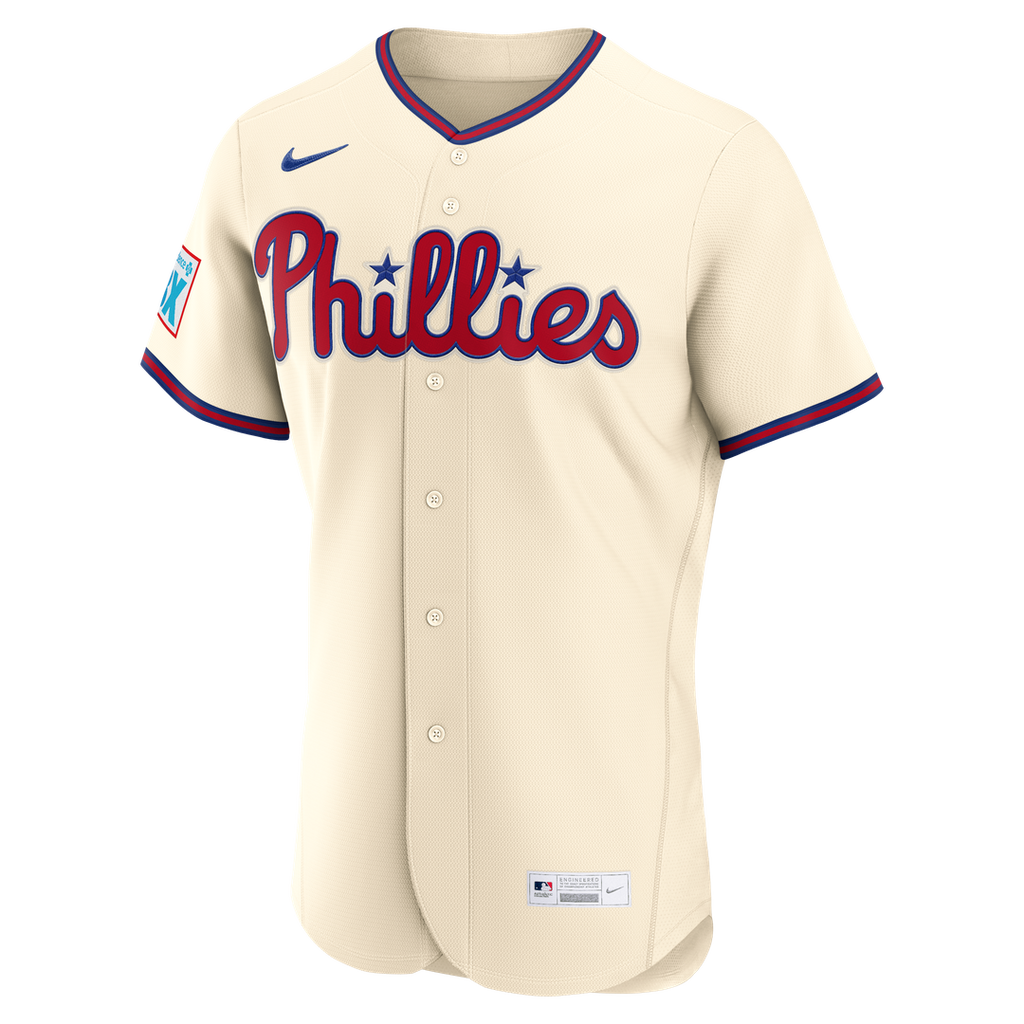 Bryce Harper Philadelphia Phillies Nike Alternate Authentic Sponsor Patch Jersey - Light Blue | MLB Fan Gear