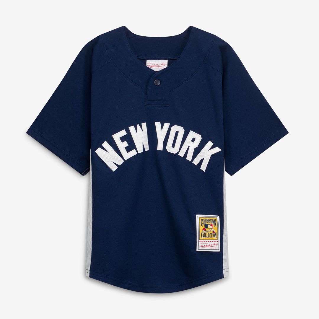 Mitchell & Ness CC Sabathia New York Yankees Youth Navy Mesh Batting Practice Jersey | MLB Fan Gear