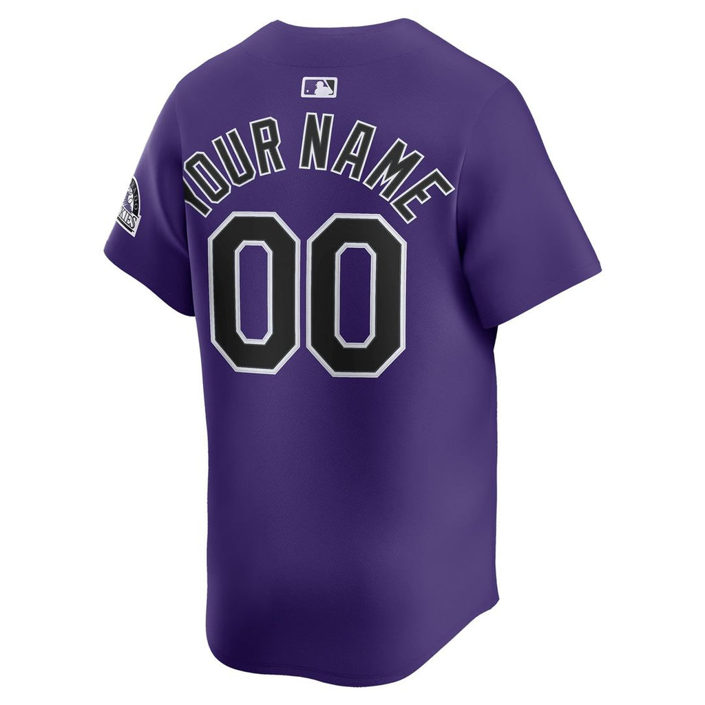 Colorado Rockies Nike Alternate Limited Custom Jersey - Purple | MLB Fan Gear