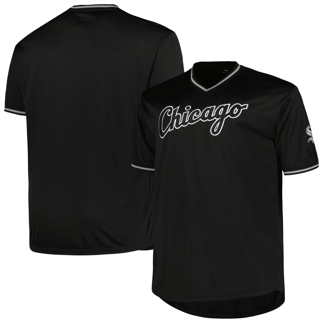 Chicago White Sox Profile Big & Tall Pop Fashion Jersey - Black | MLB Fan Gear