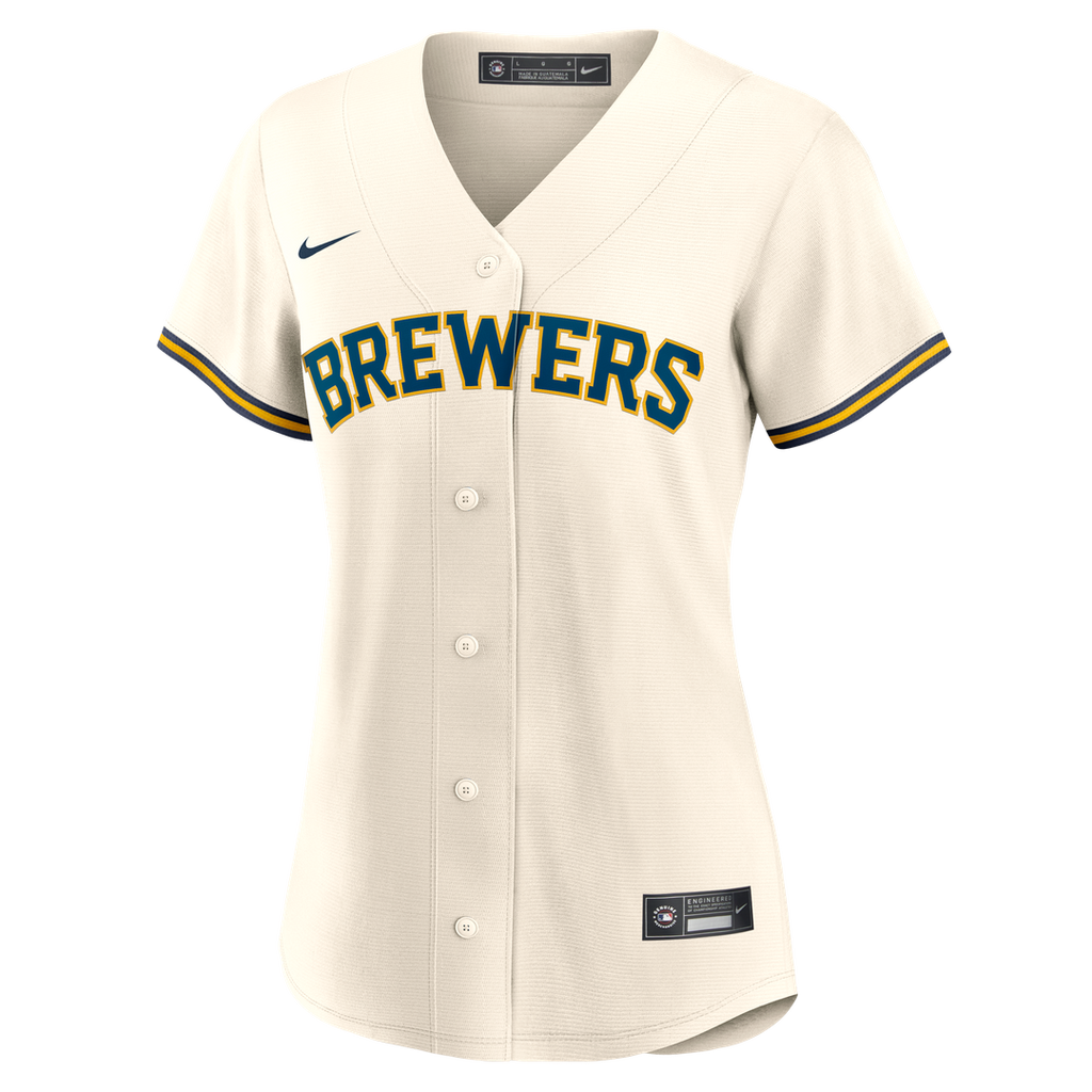 Sal Frelick Milwaukee Brewers Nike Women's Home Replica Jersey - Cream | MLB Fan Gear