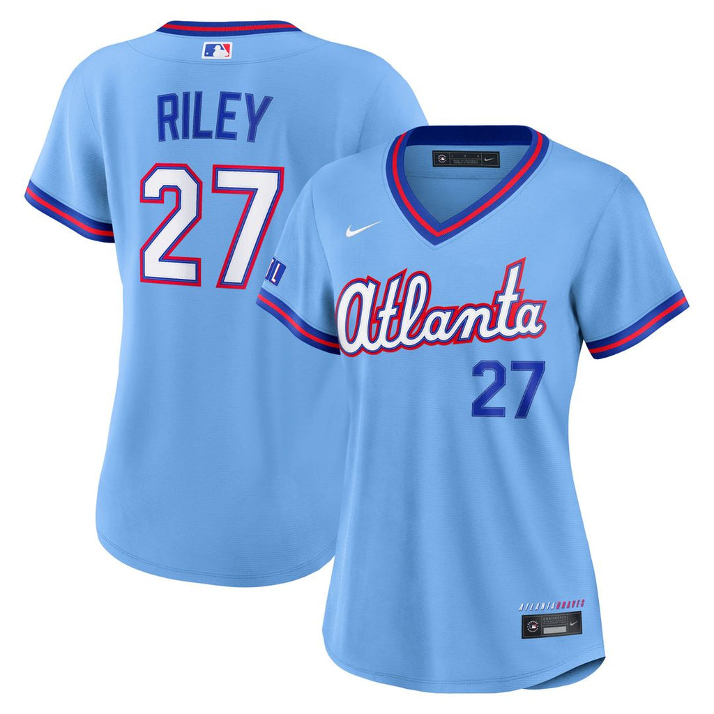 Austin Riley Atlanta Braves Nike Women's 2026 City Connect Stadium Jersey - Powder Blue | MLB Fan Gear