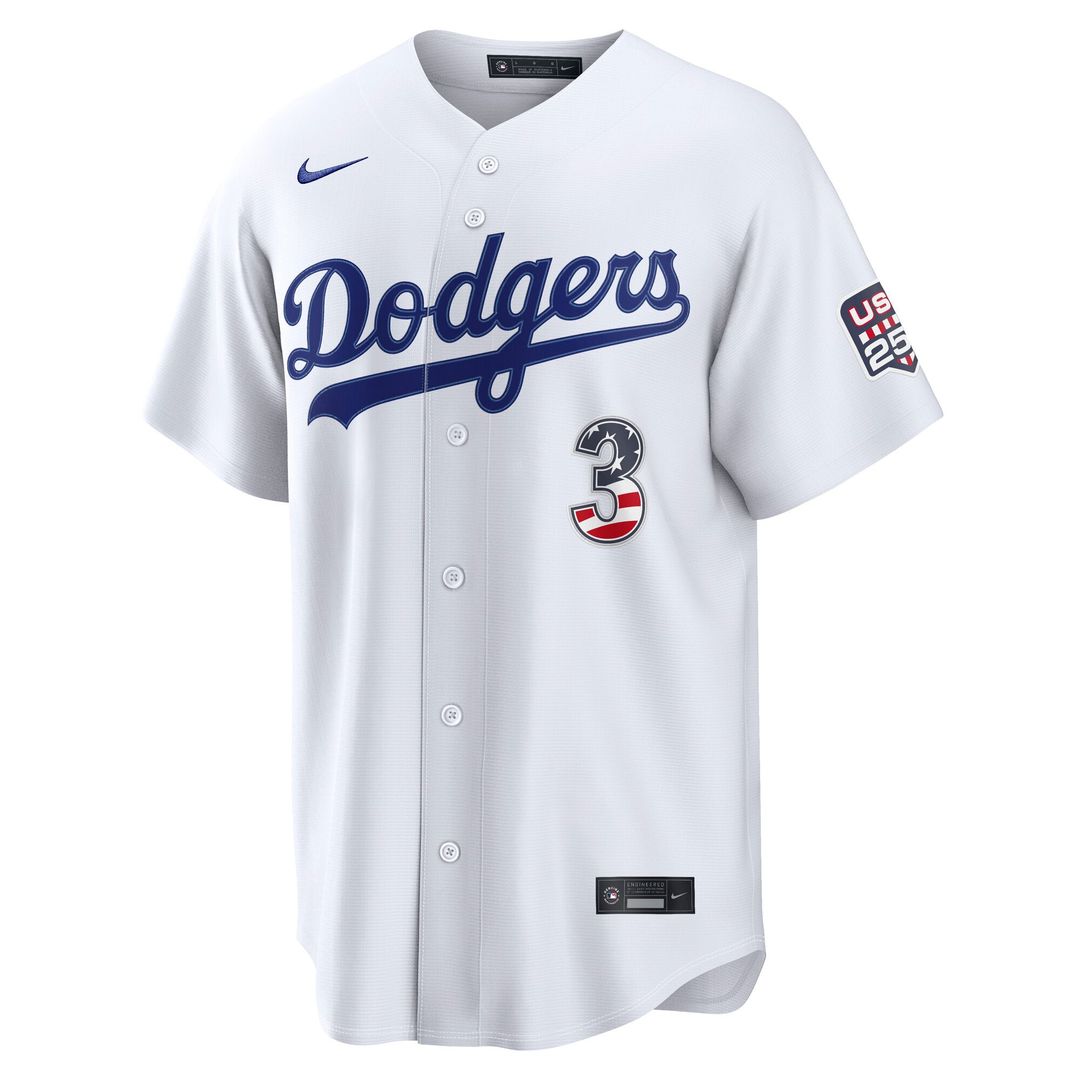 Edwin Díaz Los Angeles Dodgers Nike USA 250 Fourth of July Home Stadium Jersey - White | MLB Fan Gear
