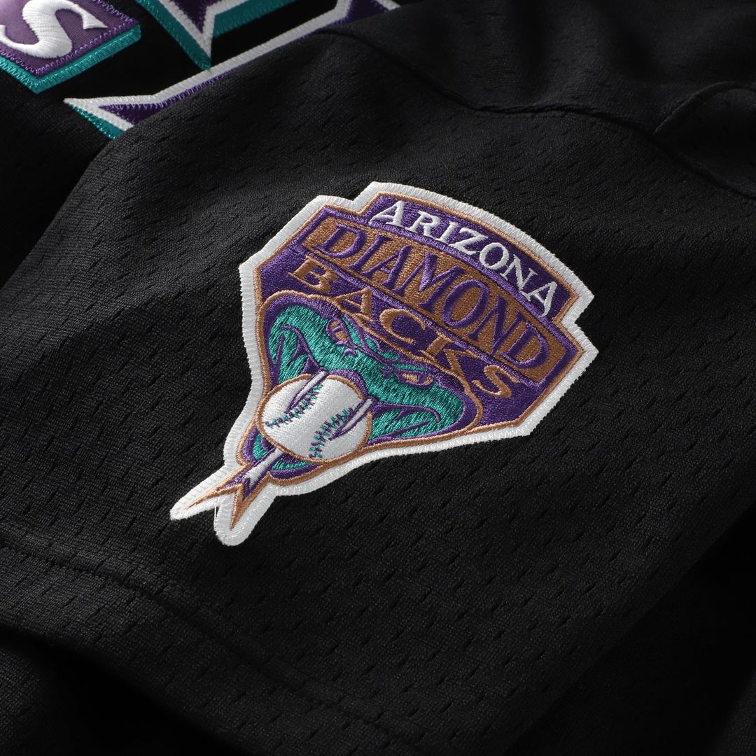Randy Johnson Arizona Diamondbacks Mitchell & Ness Cooperstown Collection Mesh Batting Practice Button-Up Jersey - Black | MLB Fan Gear