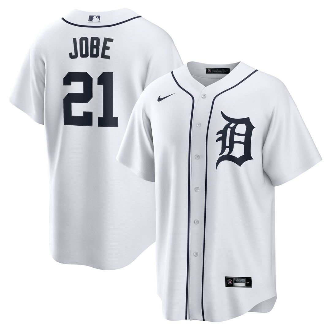 Jackson Jobe Detroit Tigers Nike Home Replica Jersey - White | MLB Fan Gear