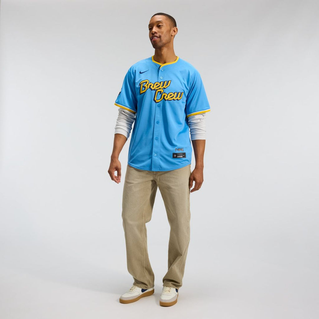 Milwaukee Brewers Nike City Connect Limited Jersey - Light Blue | MLB Fan Gear