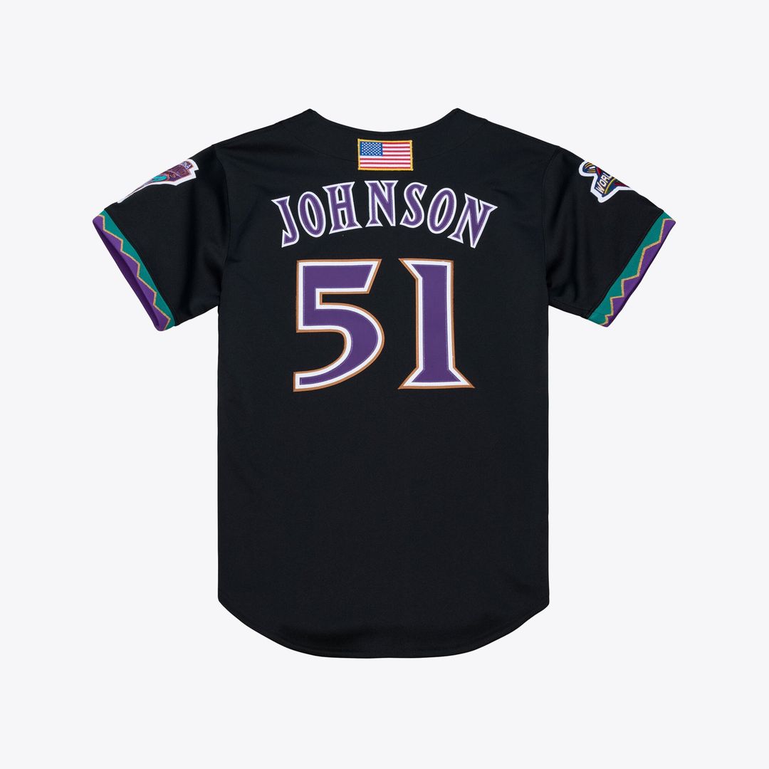 Randy Johnson Arizona Diamondbacks Mitchell & Ness 2001 Authentic Jersey - Black | MLB Fan Gear