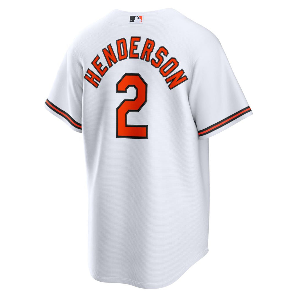 Gunnar Henderson Baltimore Orioles Nike Home Replica Jersey - White | MLB Fan Gear