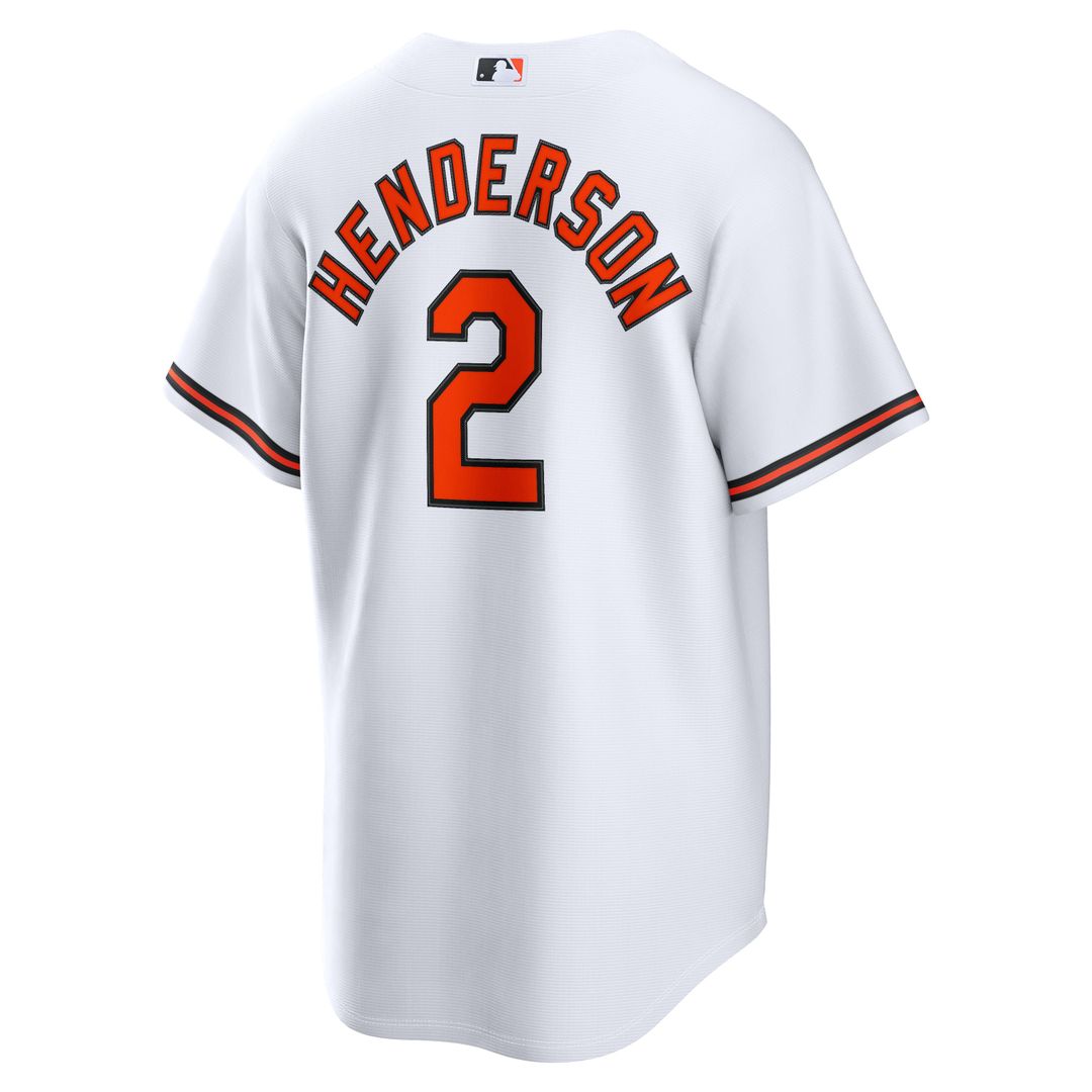 Gunnar Henderson Baltimore Orioles Nike Home Replica Jersey - White | MLB Fan Gear