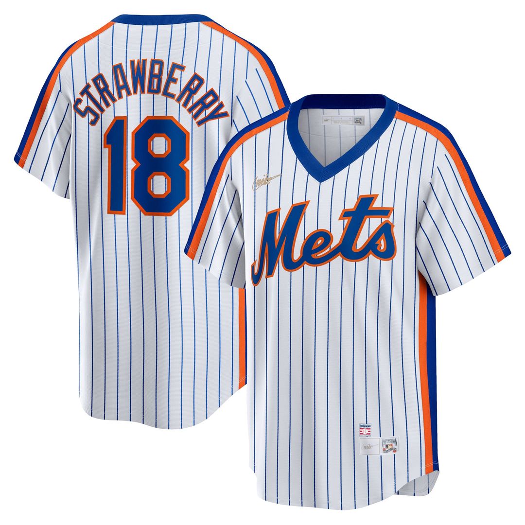 Darryl Strawberry New York Mets Nike Home Cooperstown Collection Player Jersey - White | MLB Fan Gear
