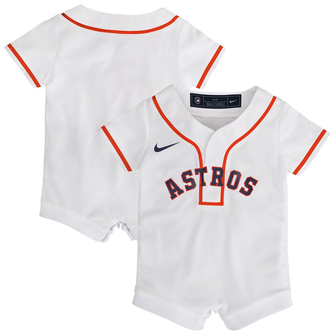Houston Astros Nike Newborn Home Replica Romper Jersey - White | MLB Fan Gear