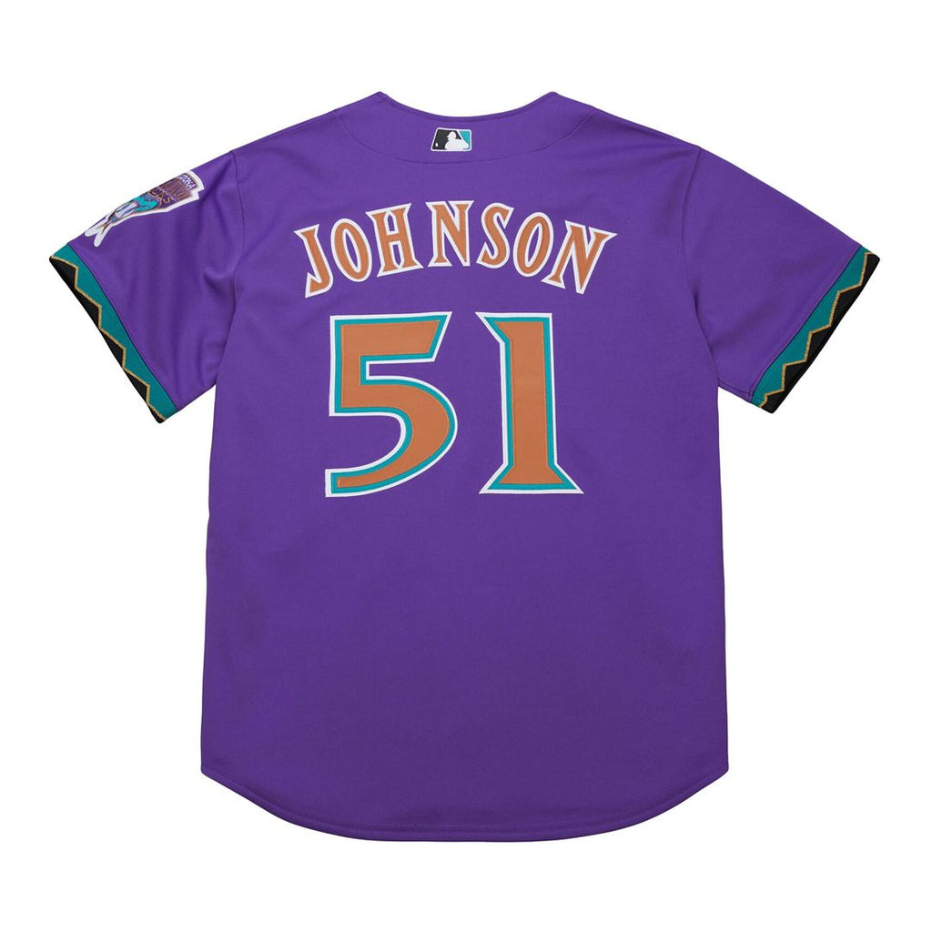 Randy Johnson Arizona Diamondbacks Mitchell & Ness 2000 Throwback Authentic Jersey - Purple | MLB Fan Gear