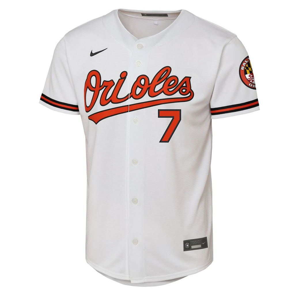 Jackson Holliday Baltimore Orioles Nike Youth Alternate 2 Stadium Player Jersey - Orange | MLB Fan Gear