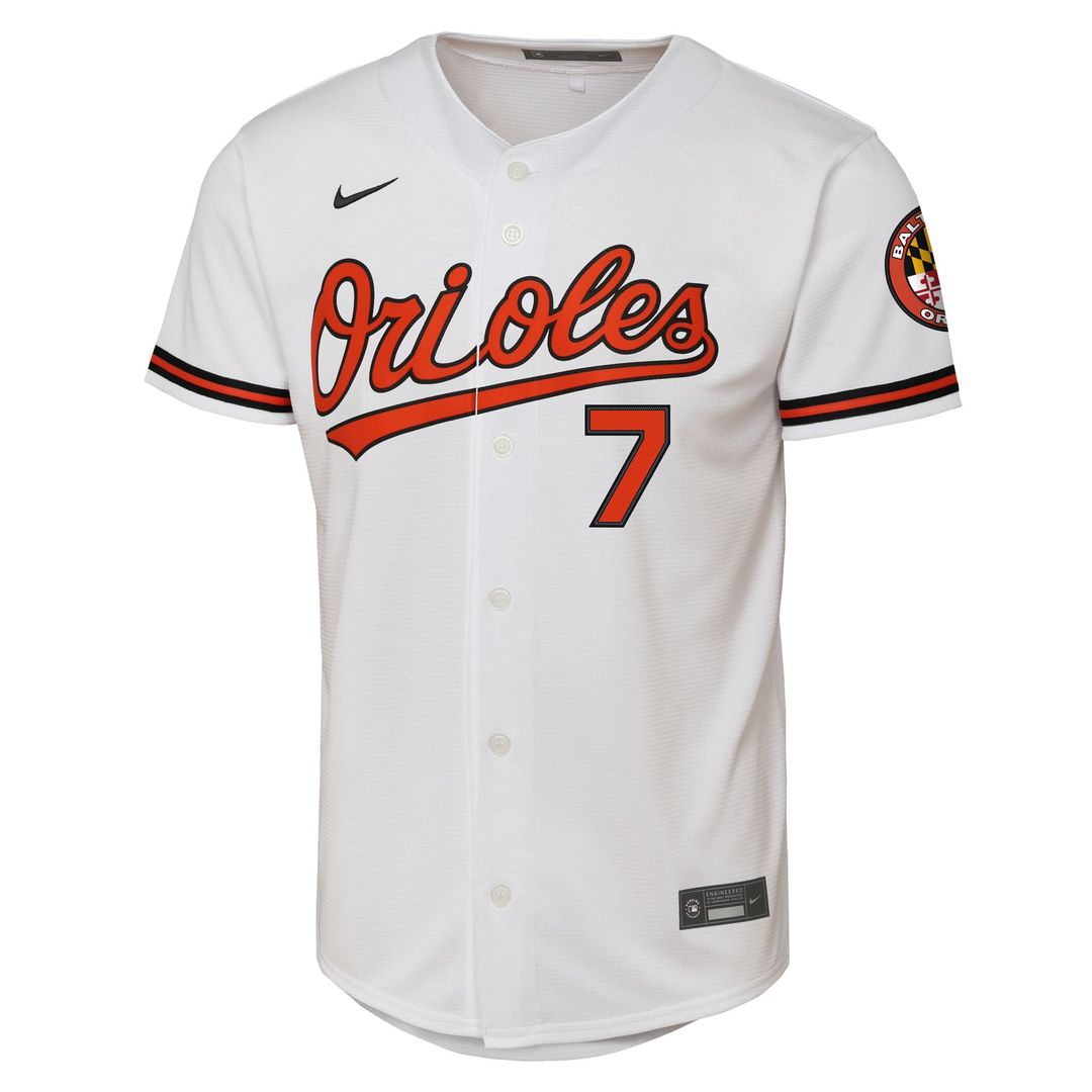 Jackson Holliday Baltimore Orioles Nike Youth Alternate 2 Stadium Player Jersey - Orange | MLB Fan Gear