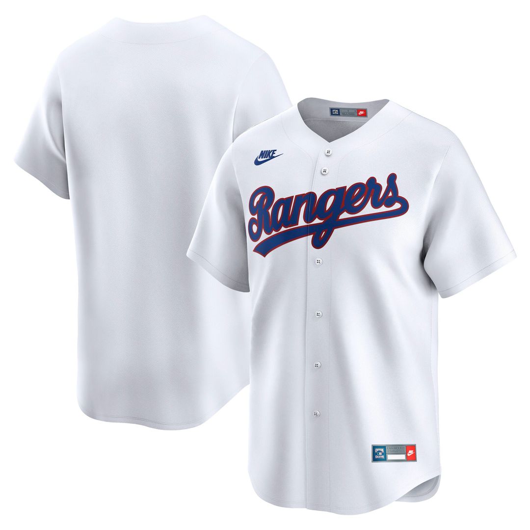 Texas Rangers Nike Cooperstown Collection Limited Jersey - White | MLB Fan Gear