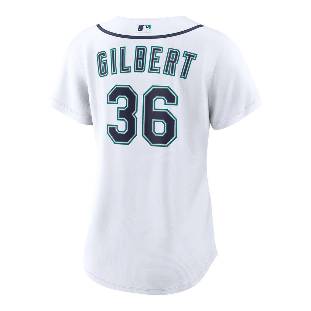 Logan Gilbert Seattle Mariners Nike Women's Home Replica Jersey - White | MLB Fan Gear