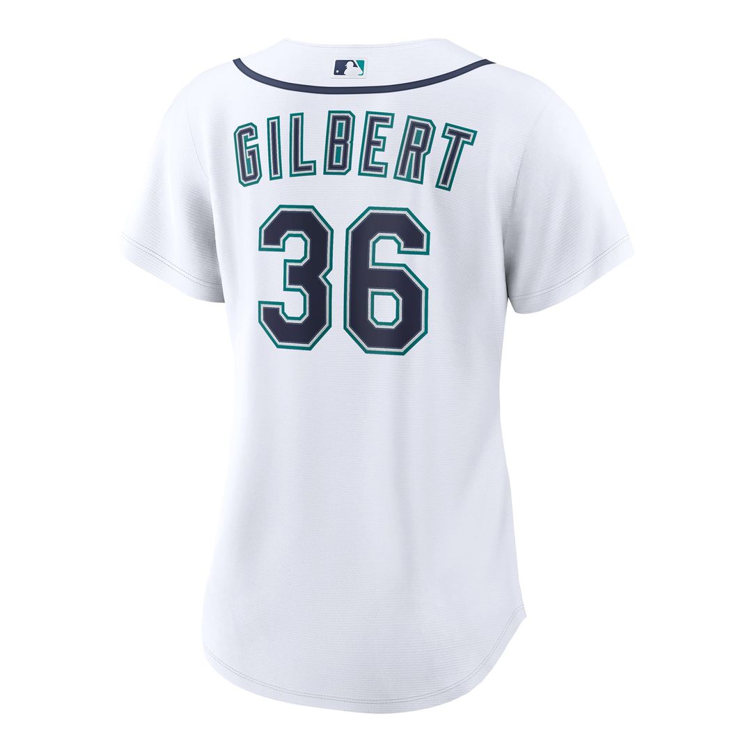 Logan Gilbert Seattle Mariners Nike Women's Home Replica Jersey - White | MLB Fan Gear