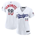 Yoshinobu Yamamoto Los Angeles Dodgers Nike Women's USA 250 Fourth of July Home Stadium Jersey - White | MLB Fan Gear