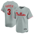 Bryce Harper Philadelphia Phillies Nike Road Limited Player Jersey - Gray | MLB Fan Gear