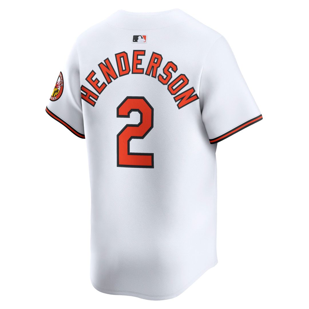 Gunnar Henderson Baltimore Orioles Nike Limited Player Jersey - White | MLB Fan Gear