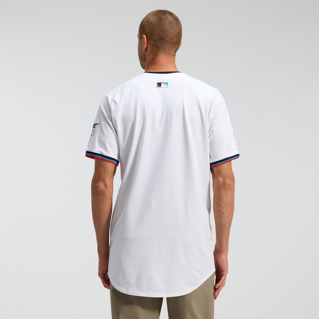 Miami Marlins Nike Home Elite Jersey - White | MLB Fan Gear
