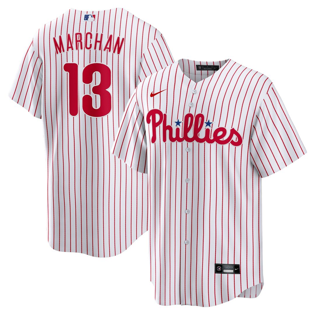 Rafael Marchán Philadelphia Phillies Nike Home Replica Jersey - White | MLB Fan Gear