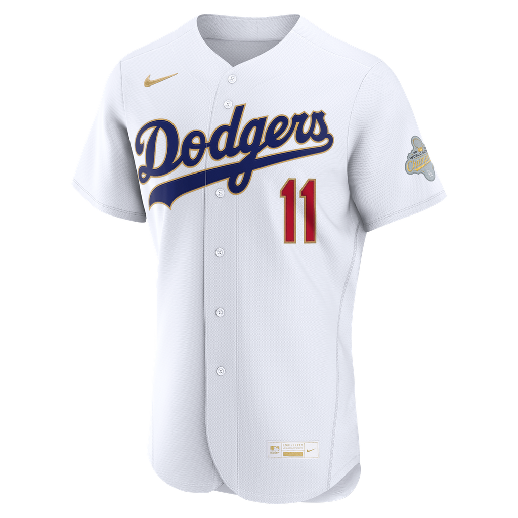 Roki Sasaki Los Angeles Dodgers Nike 2026 Gold Collection Authentic Jersey - White | MLB Fan Gear