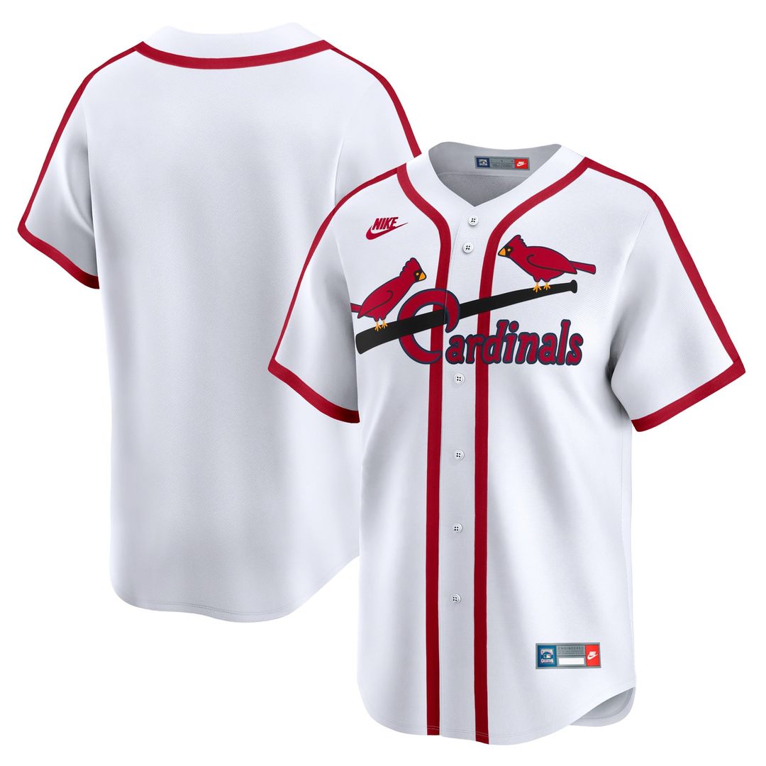 St. Louis Cardinals Nike Cooperstown Collection Limited Jersey - White | MLB Fan Gear